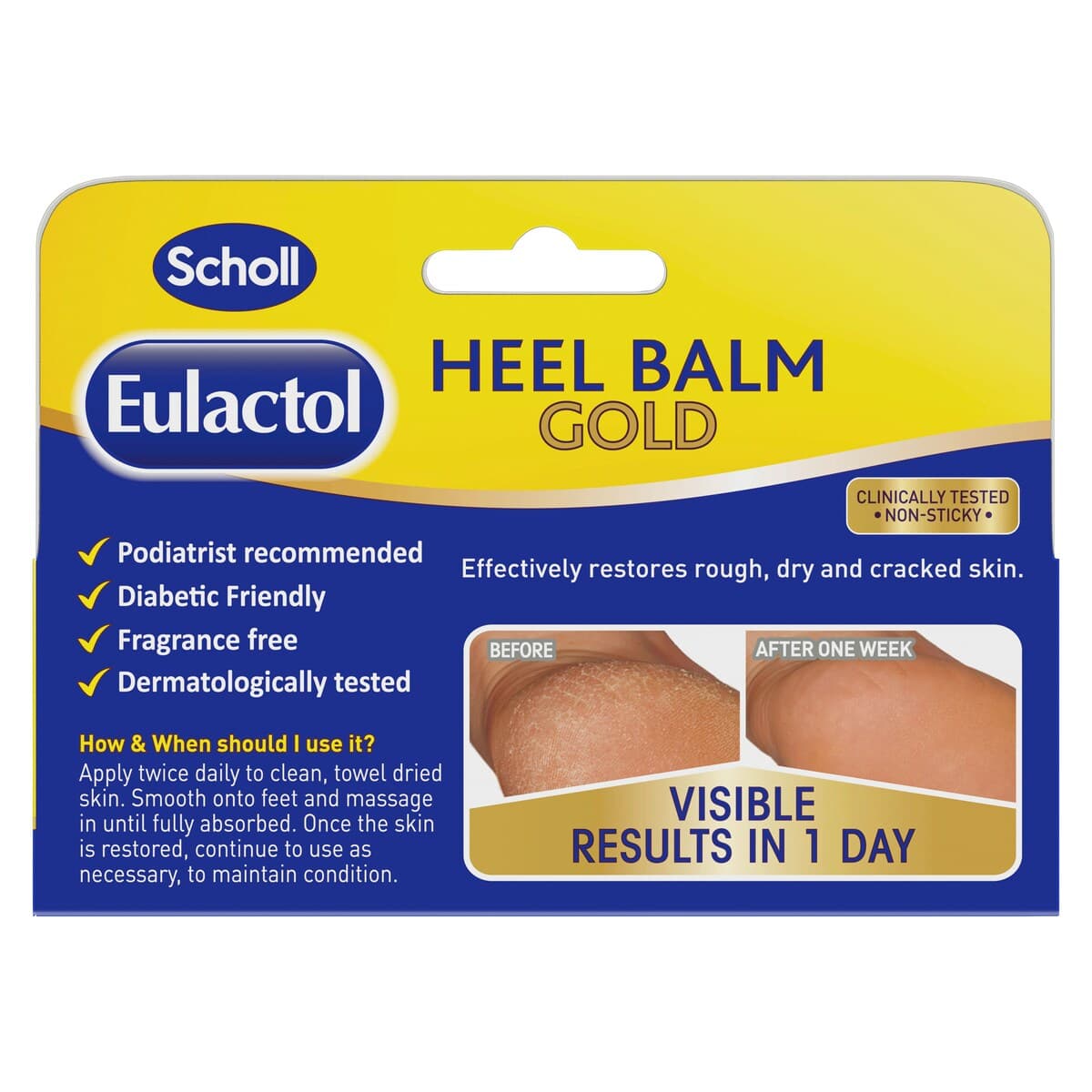 Thumbnail Scholl Eulactol Heel Balm Gold 60Ml