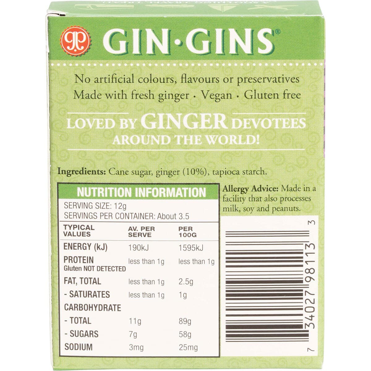 Thumbnail The Ginger People Gin Gins Original Ginger Chews 42G