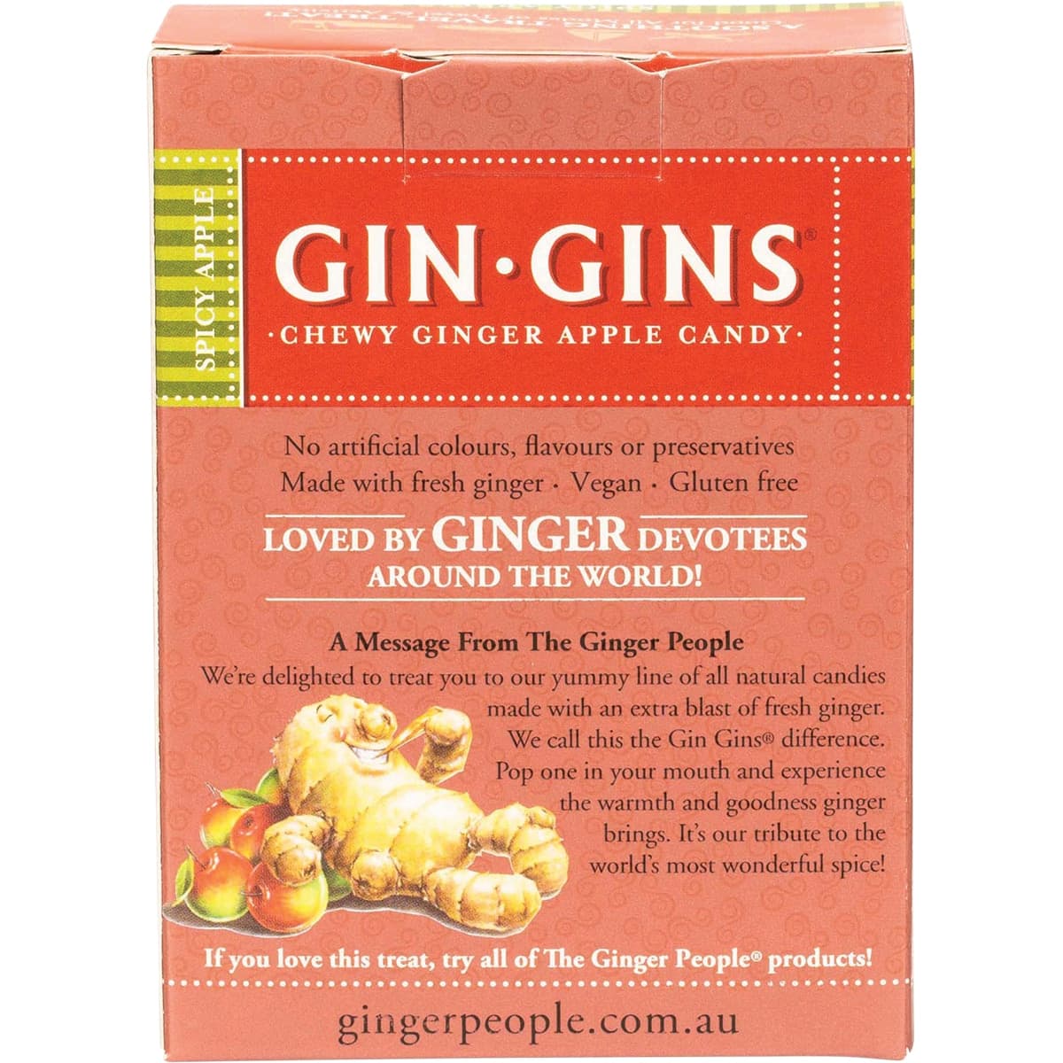 Thumbnail The Ginger People Gin Gins Spicy Apple Ginger Chews 84G