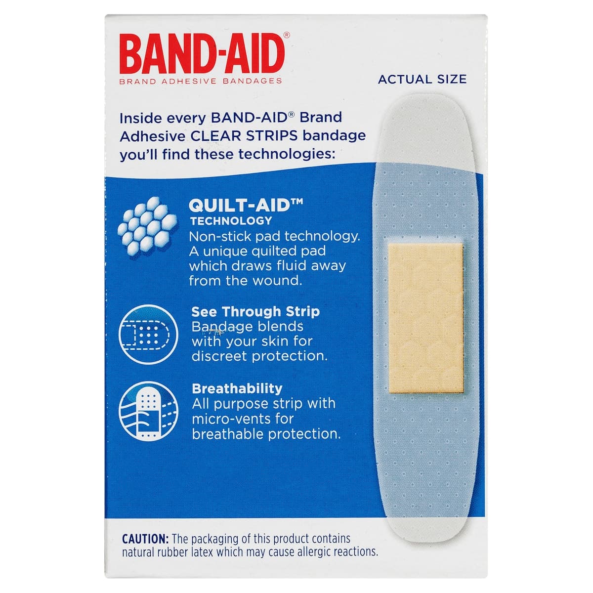 Thumbnail Band-Aid Clear Strips 40 Sterile Strips