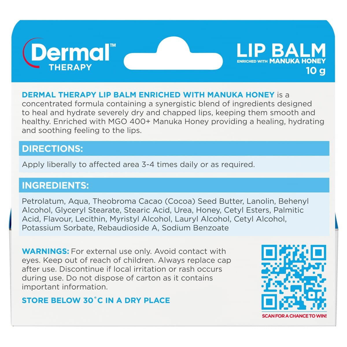 Thumbnail Dermal Therapy Lip Balm Manuka Honey 10G