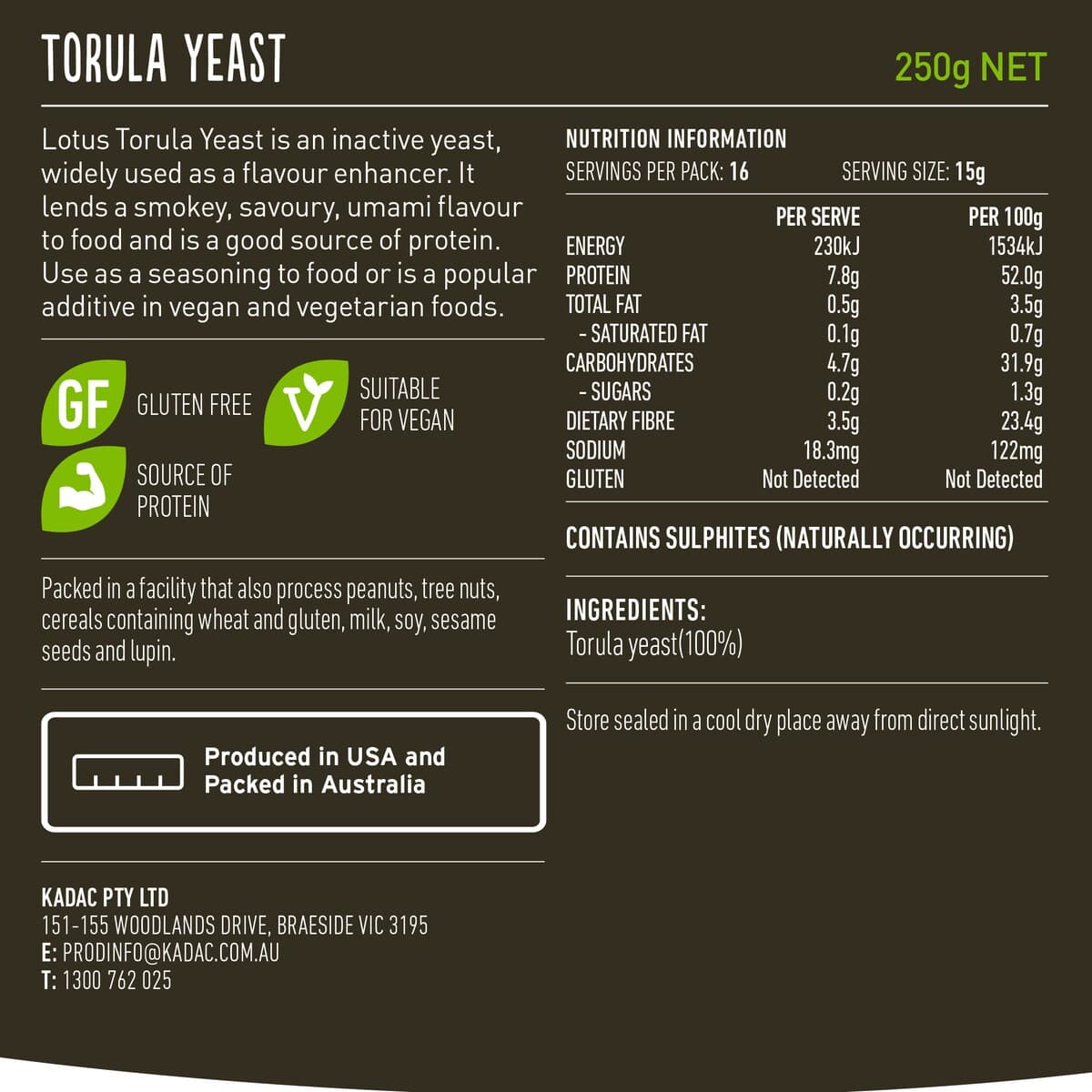 Thumbnail Lotus Torula Yeast 250G