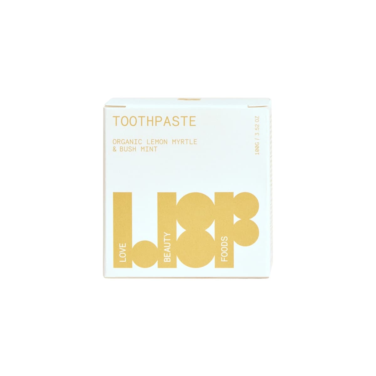 Thumbnail Love Beauty Foods Toothpaste Organic Lemon Myrtle & Bush Mint 100G