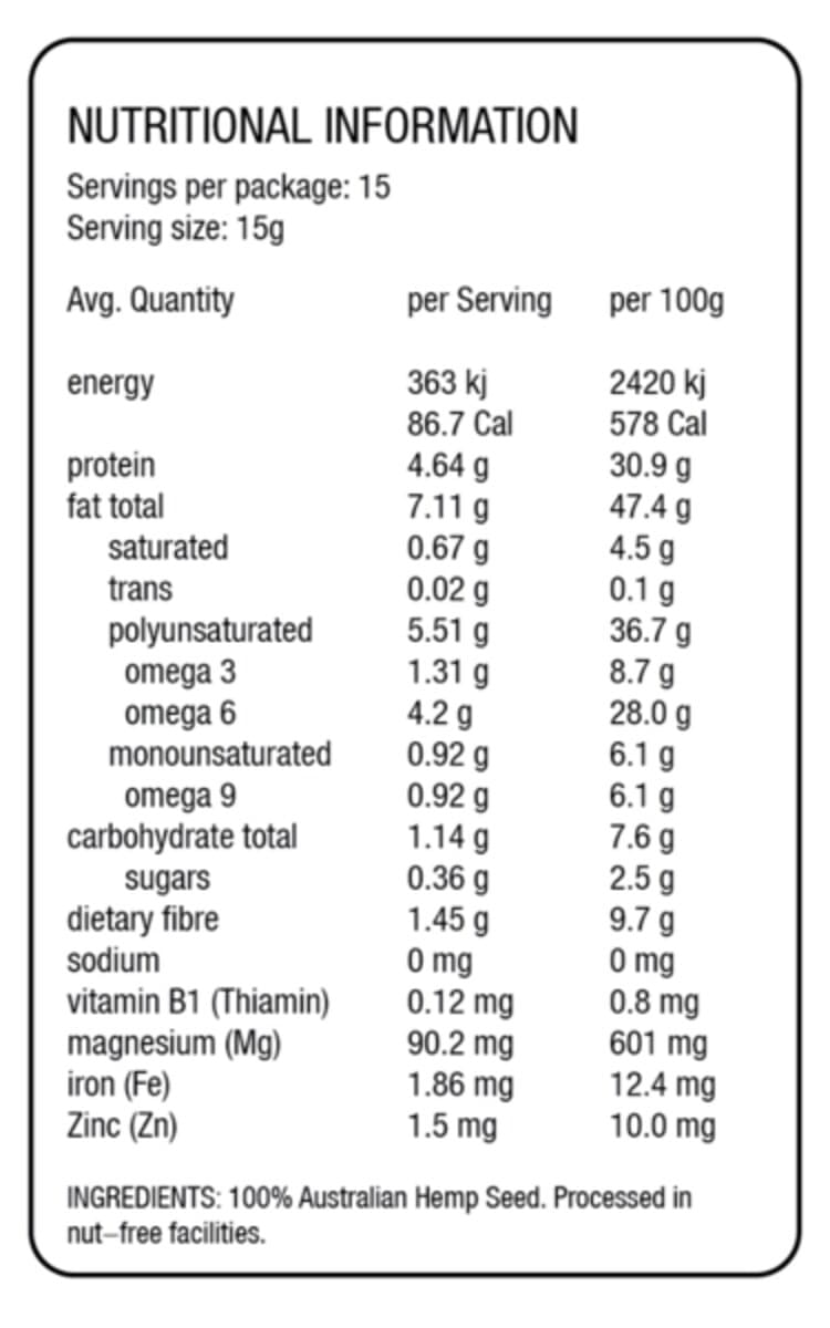 Thumbnail Hemp Oz Hemp Seeds 225G