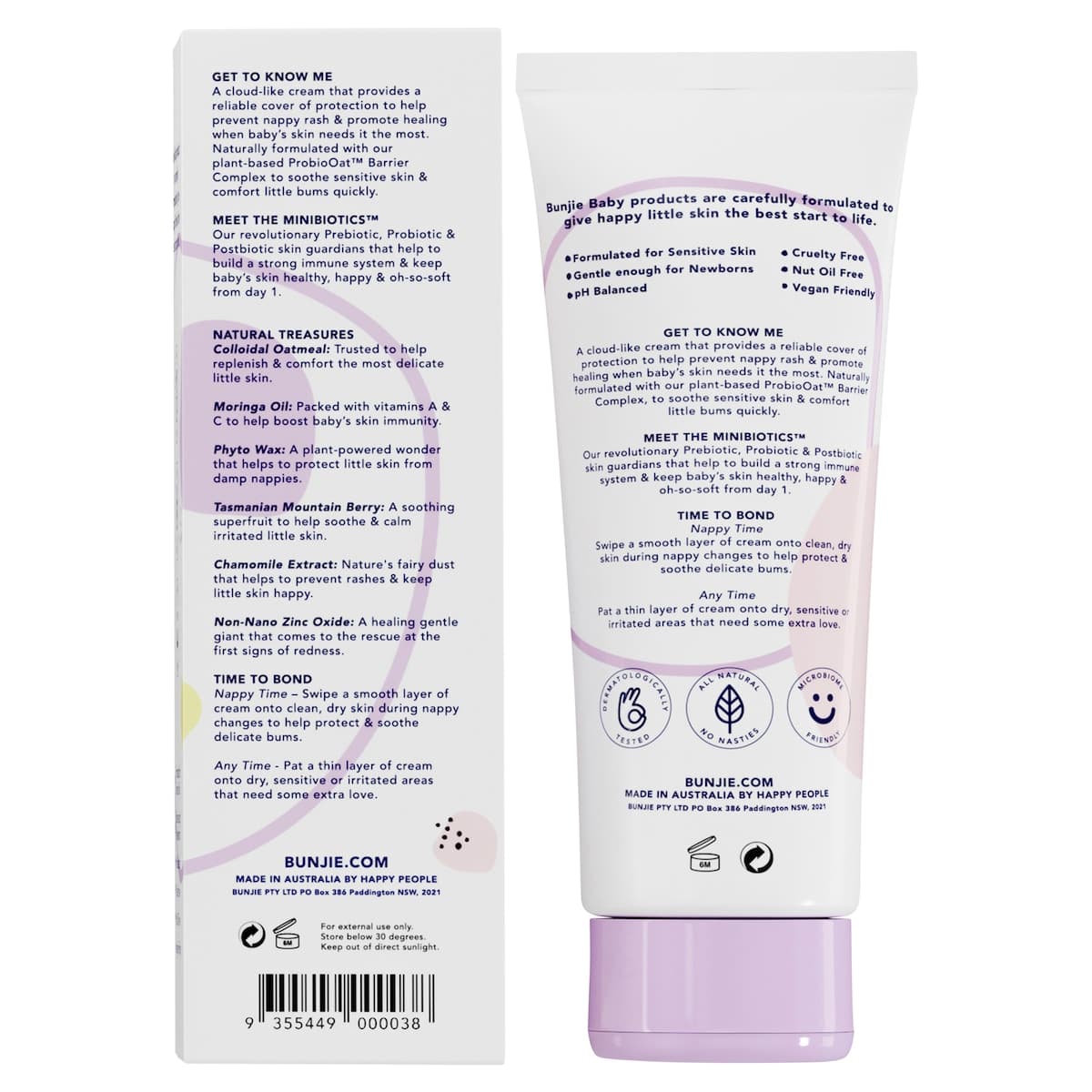 Thumbnail Bunjie Baby Nappy Rash & Barrier Cream 90G