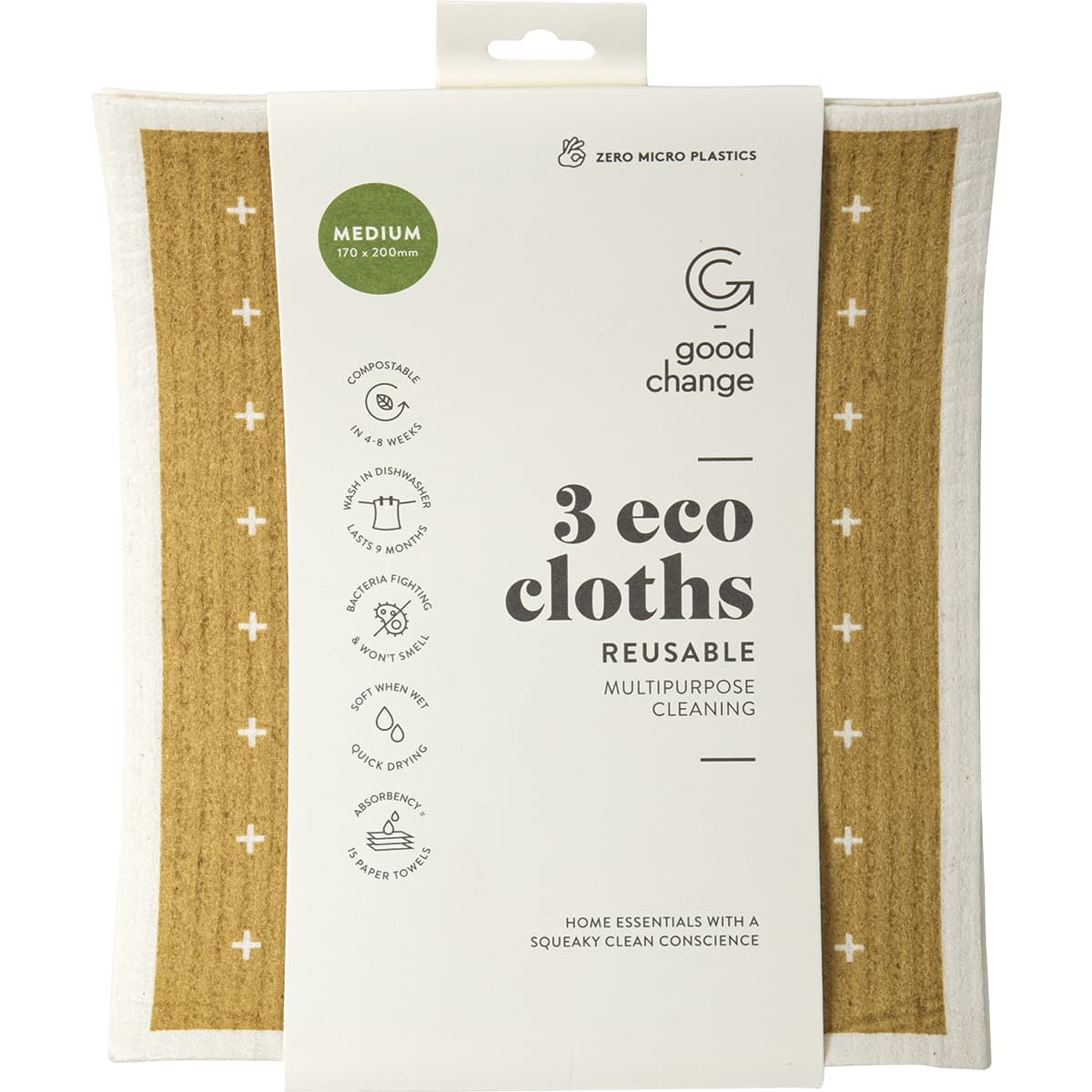 Good Change Store Eco Cloth Medium 3 Pack