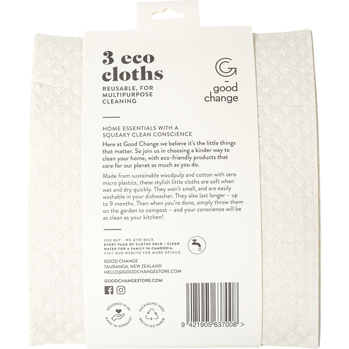 Thumbnail Good Change Store Eco Cloth Medium 3 Pack