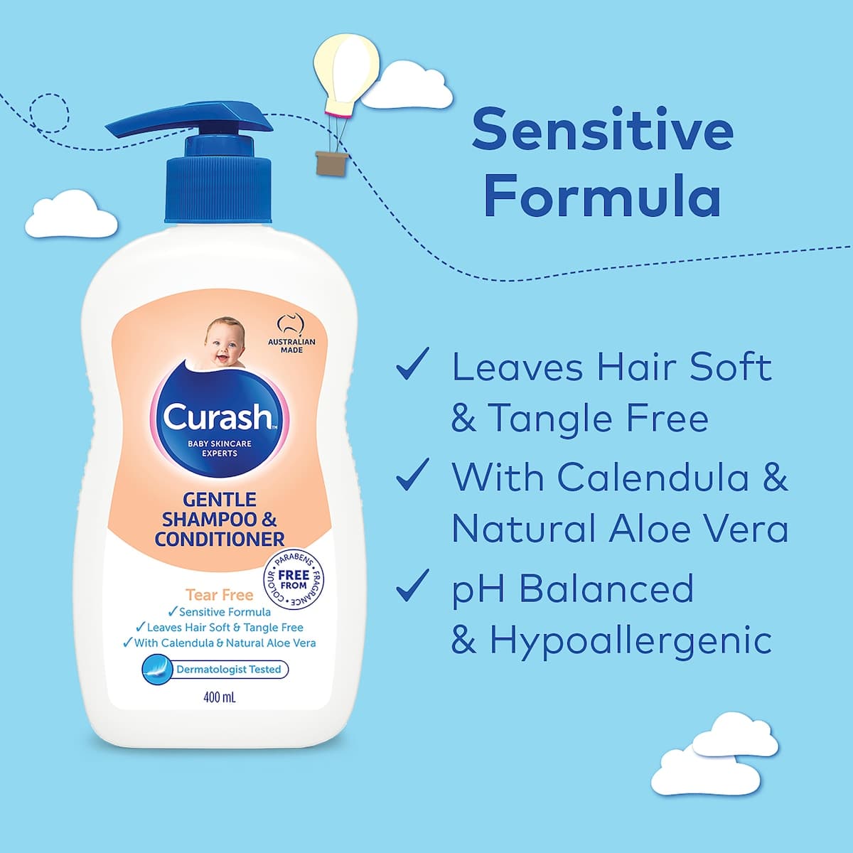 Thumbnail Curash Gentle Shampoo & Conditioner 400Ml