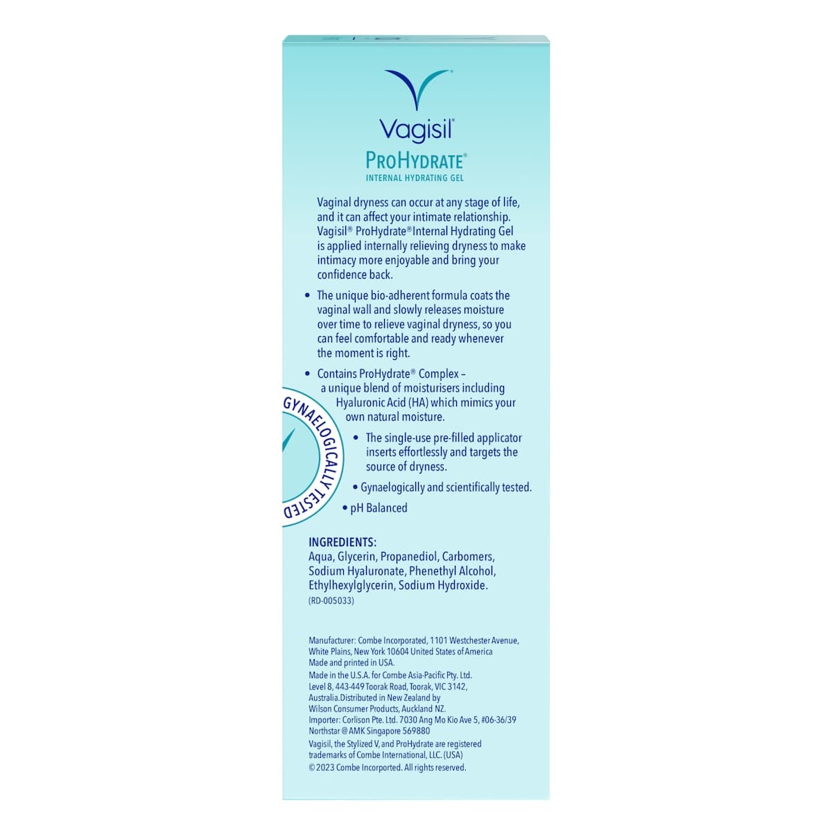 Thumbnail Vagisil Prohydrate Internal Hydrating Gel 6 Pre-Filled Applicators X 5G