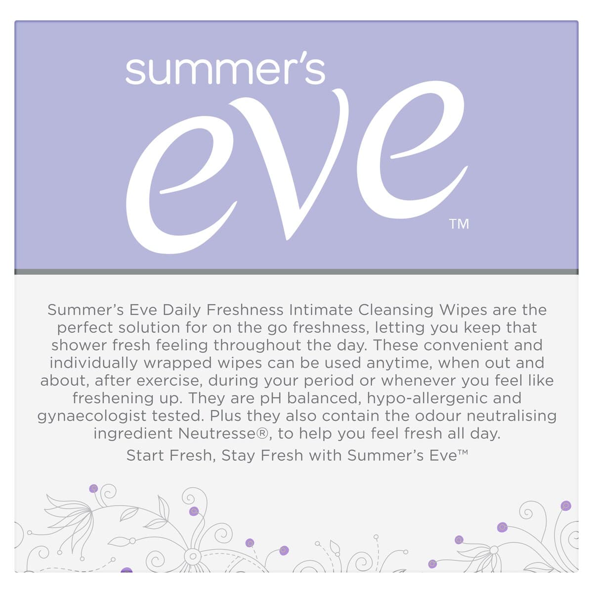 Thumbnail Summers Eve Daily Freshness Intimate Cleansing Wipes 16 Pack