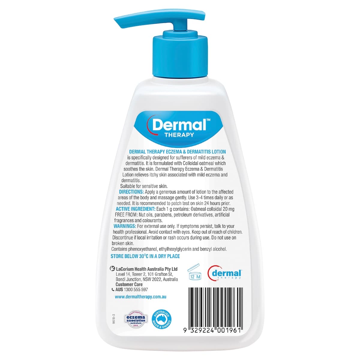 Thumbnail Dermal Therapy Eczema & Dermatitis Moisturising Lotion 250Ml