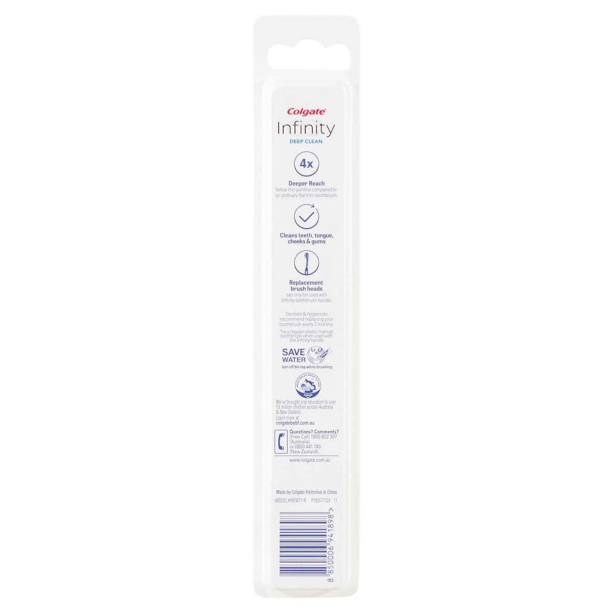 Thumbnail Colgate Infinity Deep Clean Toothbrush Refill 2 Pack