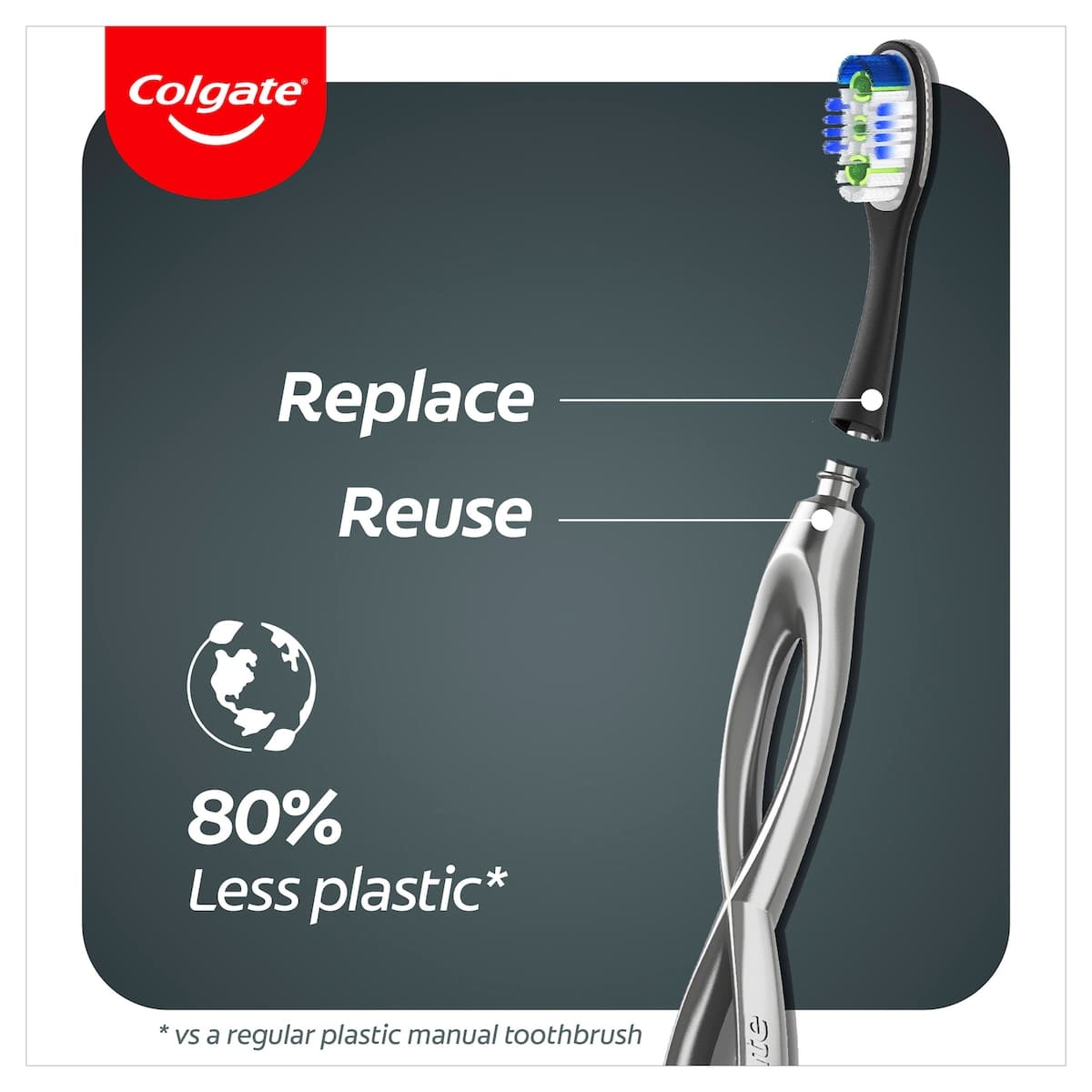 Thumbnail Colgate Infinity Deep Clean Toothbrush Refill 2 Pack