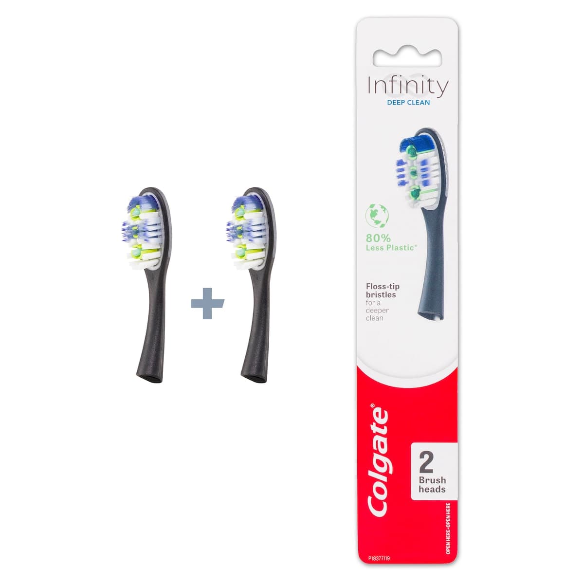 Thumbnail Colgate Infinity Deep Clean Toothbrush Refill 2 Pack