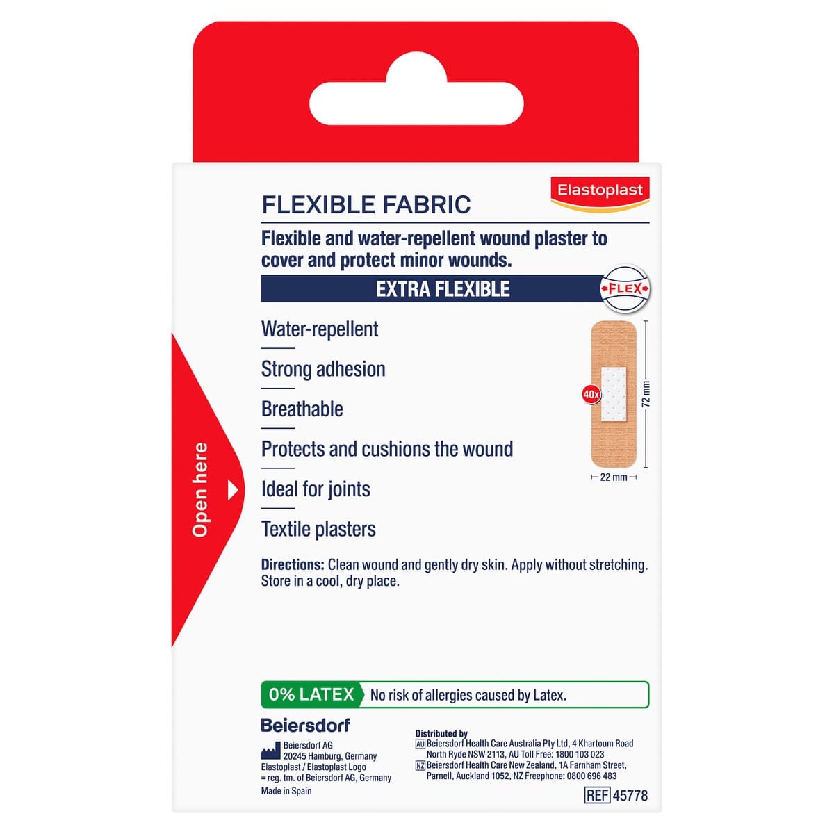 Thumbnail Elastoplast Flexible Fabric Breathable Strips 40 Pack