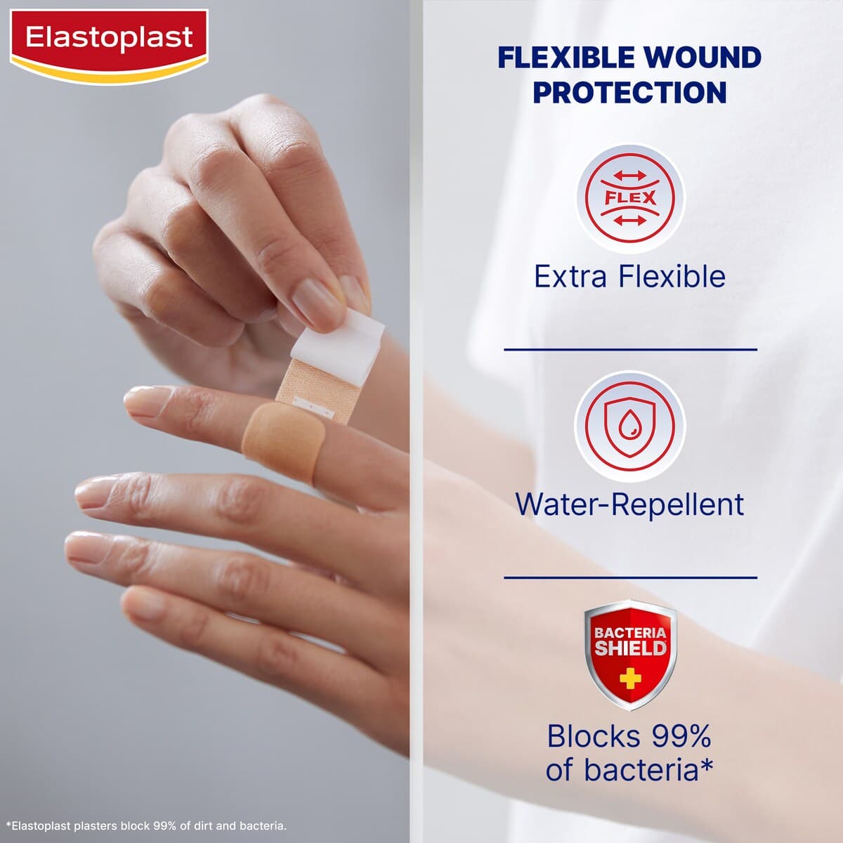 Thumbnail Elastoplast Flexible Fabric Breathable Strips 40 Pack