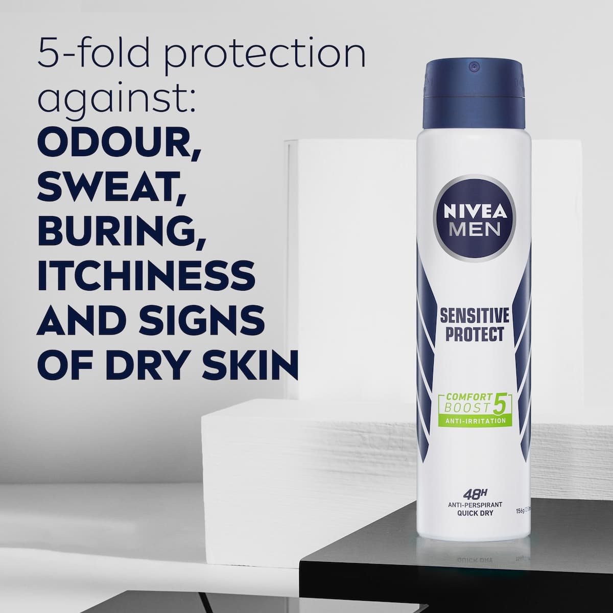 Thumbnail Nivea For Men Anti-Perspirant Deodarant Spray Sensitive Protect 250Ml