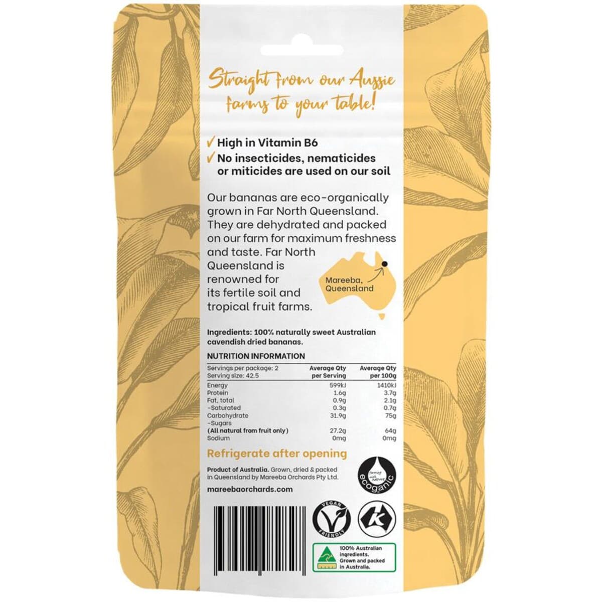 Thumbnail Mareeba Orchards Australian Dried Banana 85G