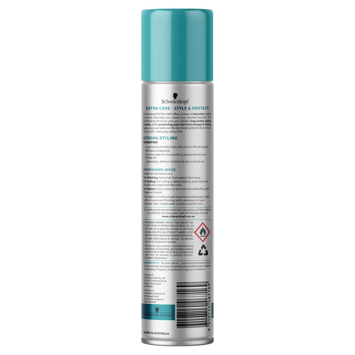 Thumbnail Schwarzkopf Extra Care Strong Styling Hairspray 100G