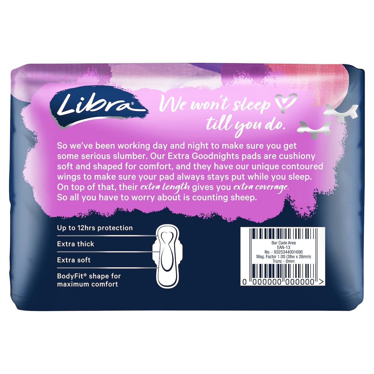 Thumbnail Libra Extra Goodnights Pads With Wings 10 Pack