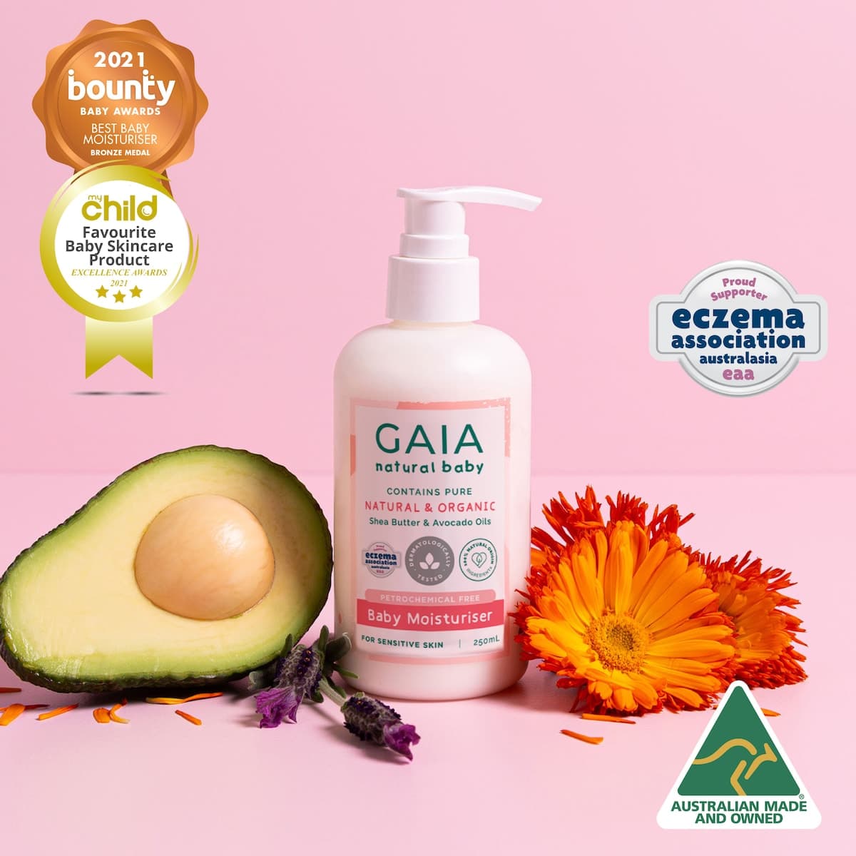 Thumbnail Gaia Natural Baby Moisturiser 250Ml