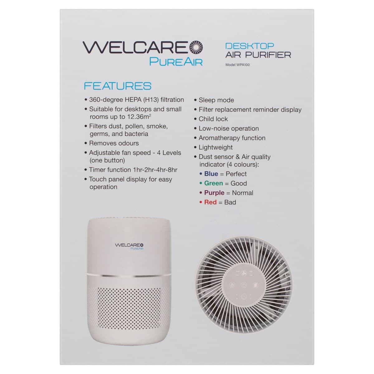 Thumbnail Welcare Pureair Desktop Air Purifier Wpa100