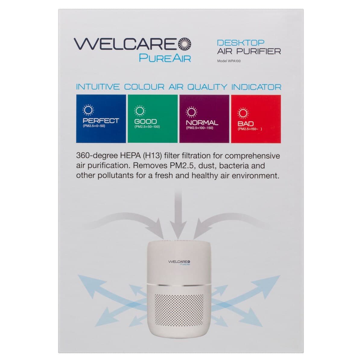 Thumbnail Welcare Pureair Desktop Air Purifier Wpa100