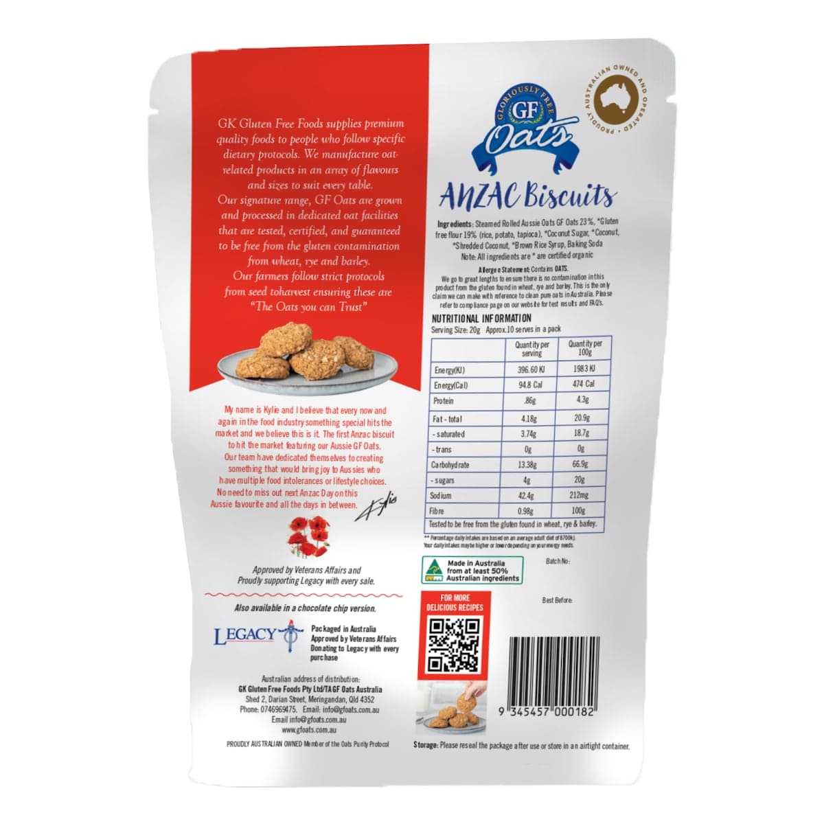 Thumbnail Gloriously Free Anzac Biscuits 200G