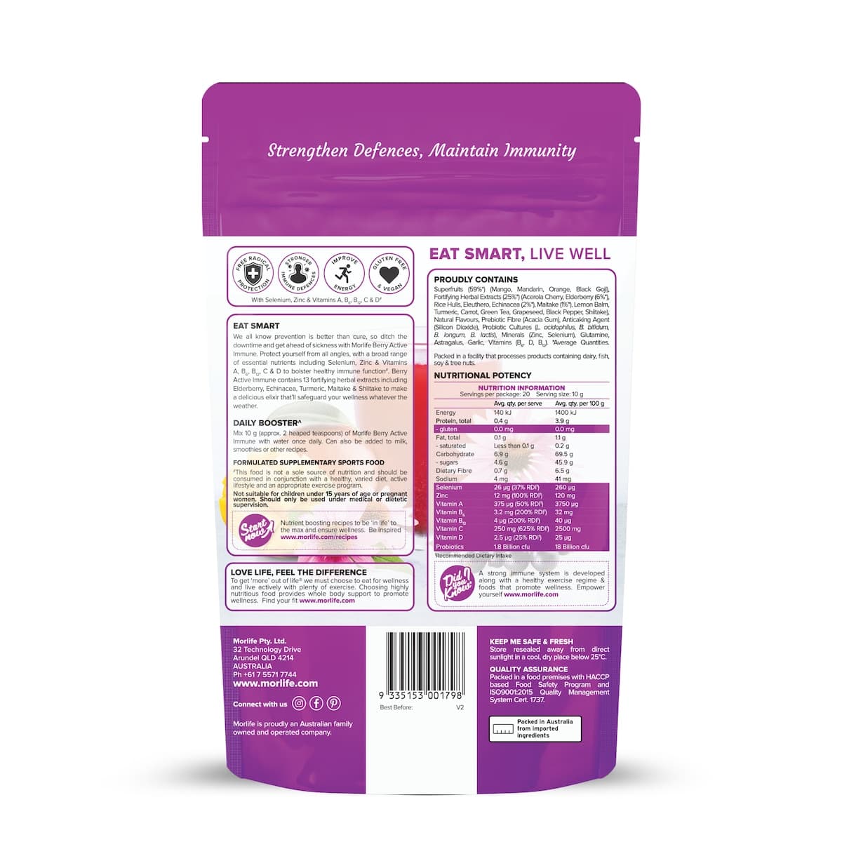 Thumbnail Morlife Berry Active Immune 200G