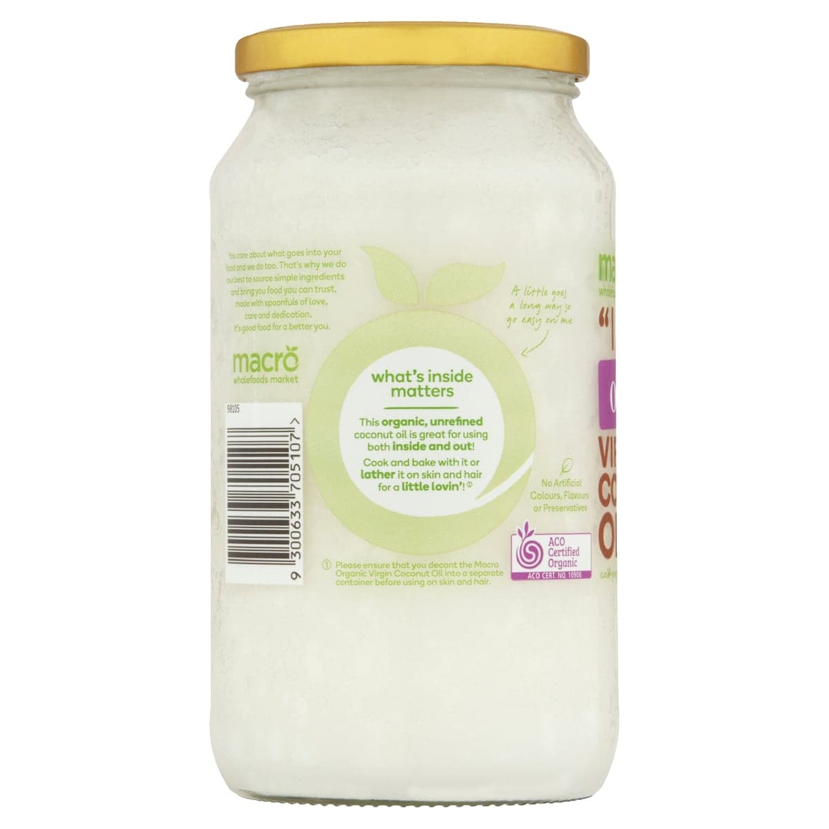 Thumbnail Macro Organic Coconut Oil 900G