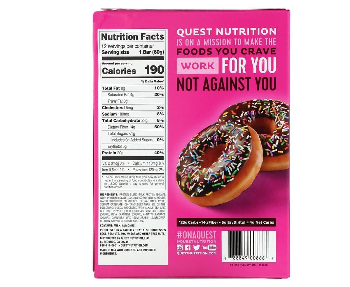 Thumbnail Quest Protein Bar Chocolate Doughnut 60G