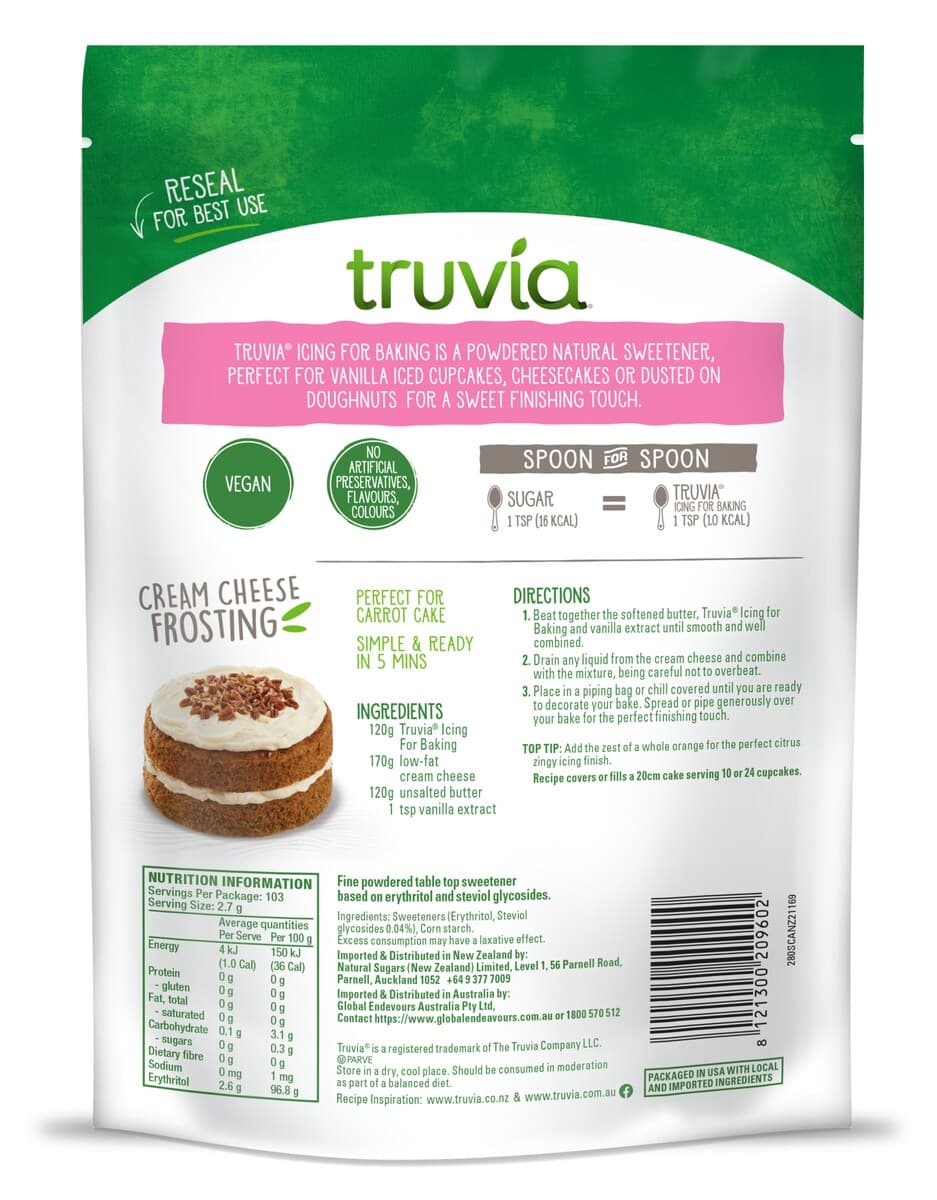 Thumbnail Truvia For Baking Icing Sweetener 280G