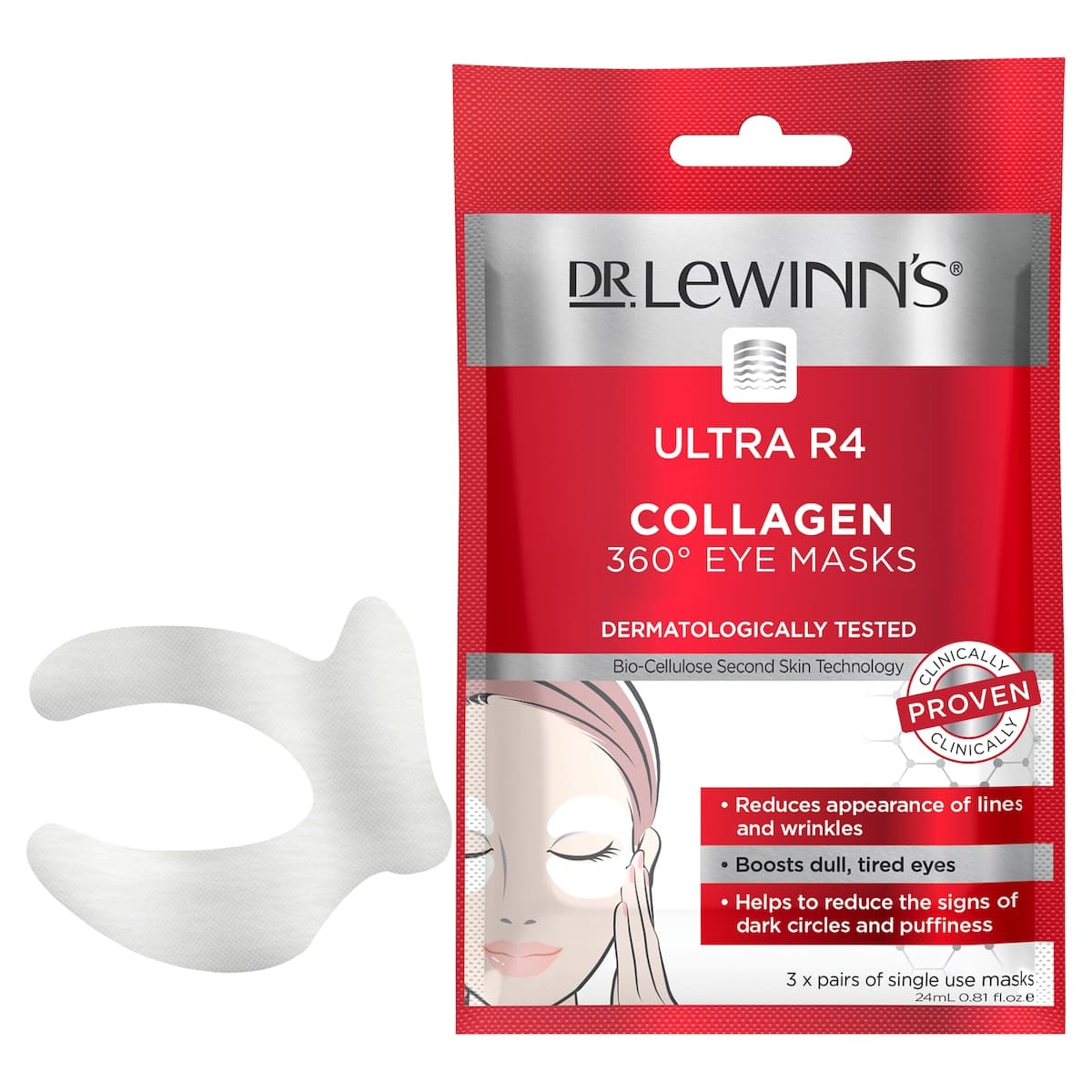 Thumbnail Dr Lewinns Ultra R4 Collagen 360 Eye Masks 3Pack