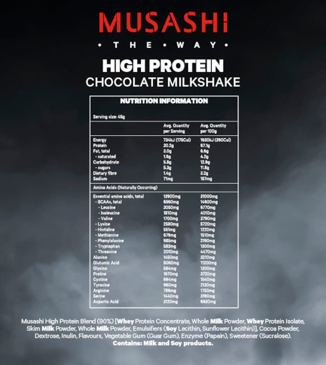 Thumbnail Musashi High Protein Chocolate Milkshake 2Kg