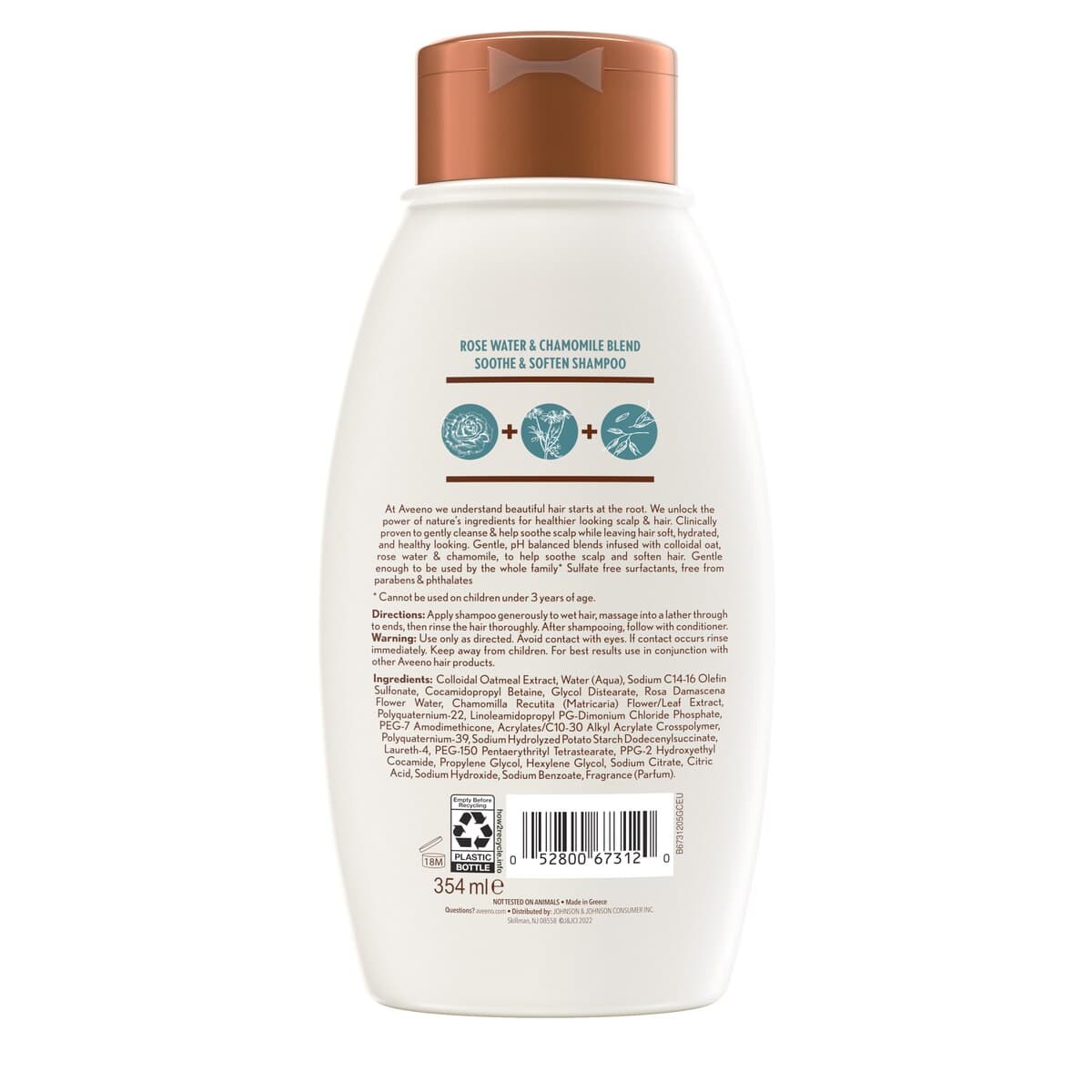 Thumbnail Aveeno Rose Water & Chamomile Shampoo 354Ml