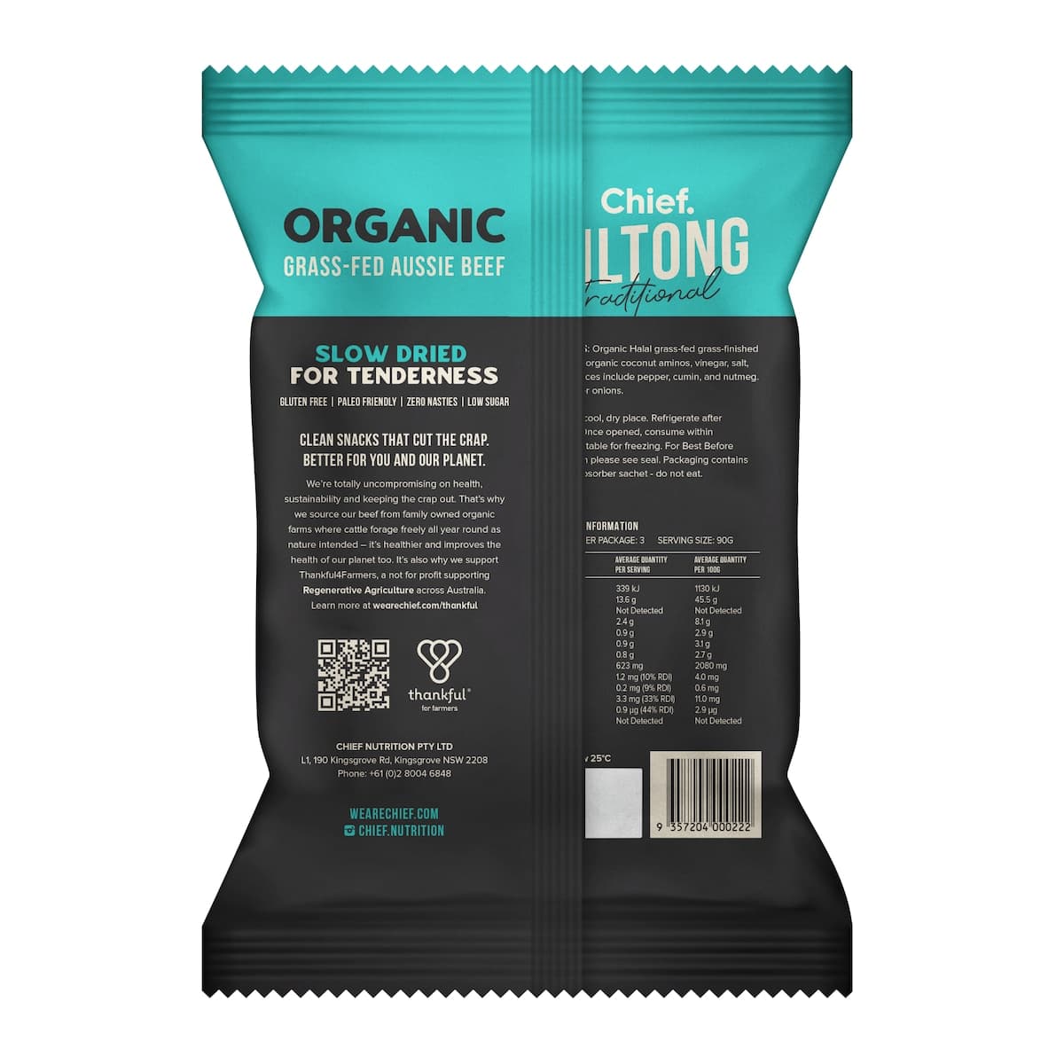 Chief Traditional Biltong 90G