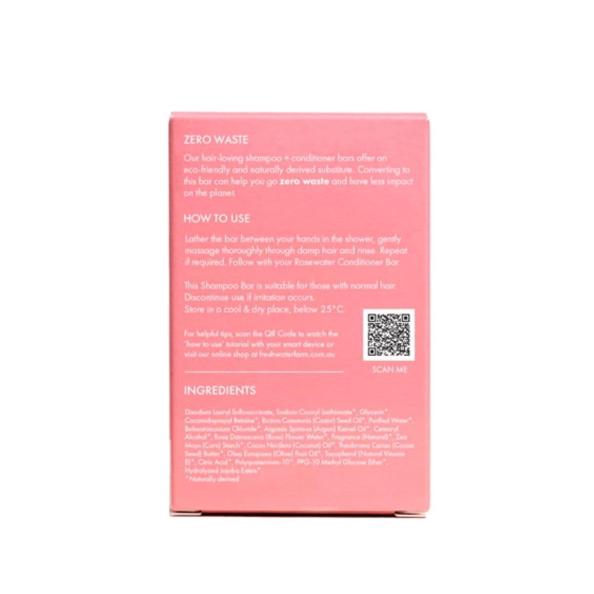 Freshwater Farm Rosewater Shampoo Bar 100G