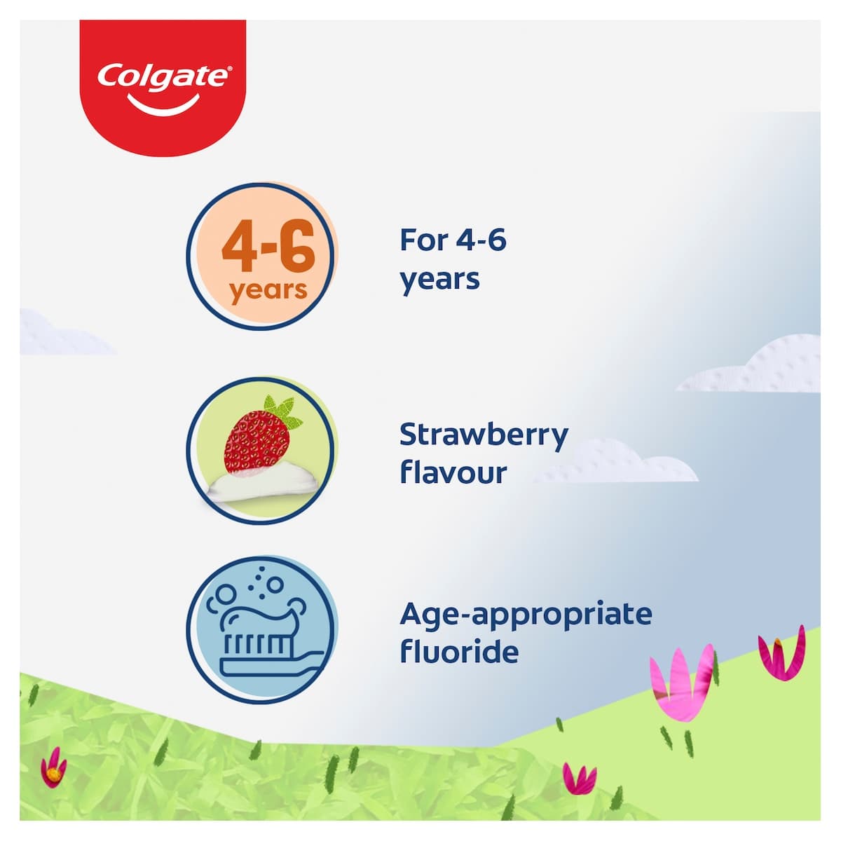 Thumbnail Colgate Kids 4 - 6 Years Fluoride Toothpaste Strawberry 80G