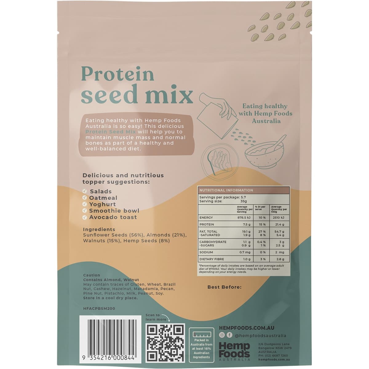 Thumbnail Hemp Foods Australia Protein Seed Mix 200G