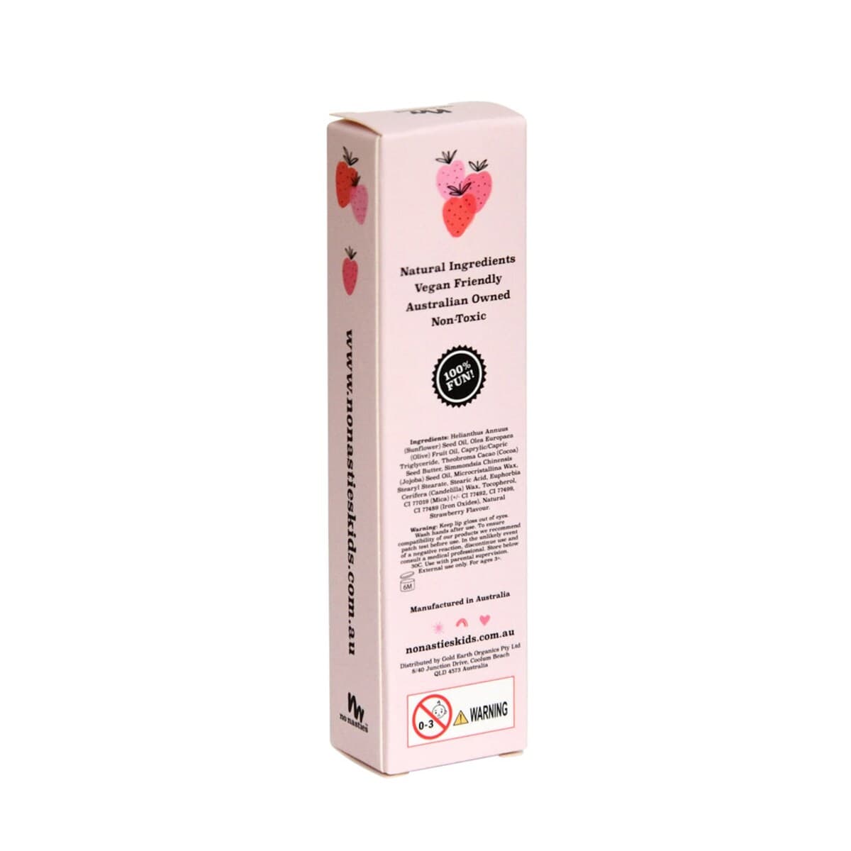 Thumbnail No Nasties Kids All Natural Sweet Strawberry Lip Gloss For Kids And Mums 10G