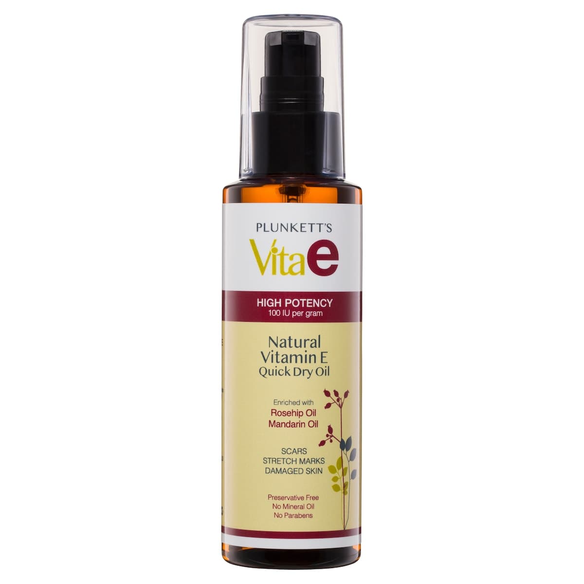 Thumbnail Plunketts Vitae Natural Vitamin E Quick Dry Oil 125Ml