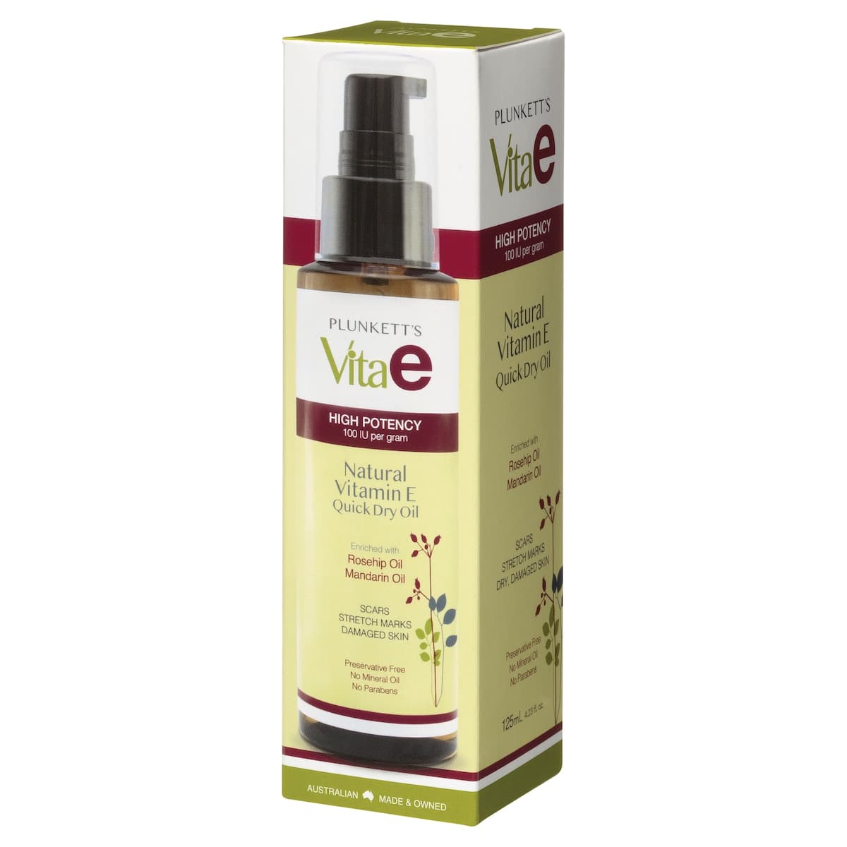 Thumbnail Plunketts Vitae Natural Vitamin E Quick Dry Oil 125Ml