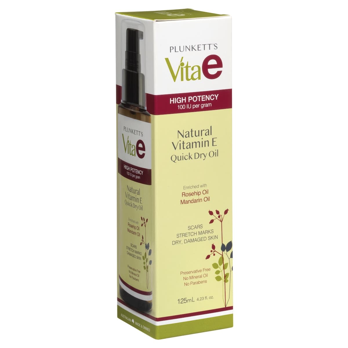 Thumbnail Plunketts Vitae Natural Vitamin E Quick Dry Oil 125Ml