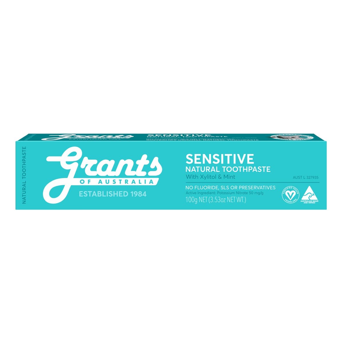 Thumbnail Grants Natural Toothpaste Sensitive Fluoride Free 100G