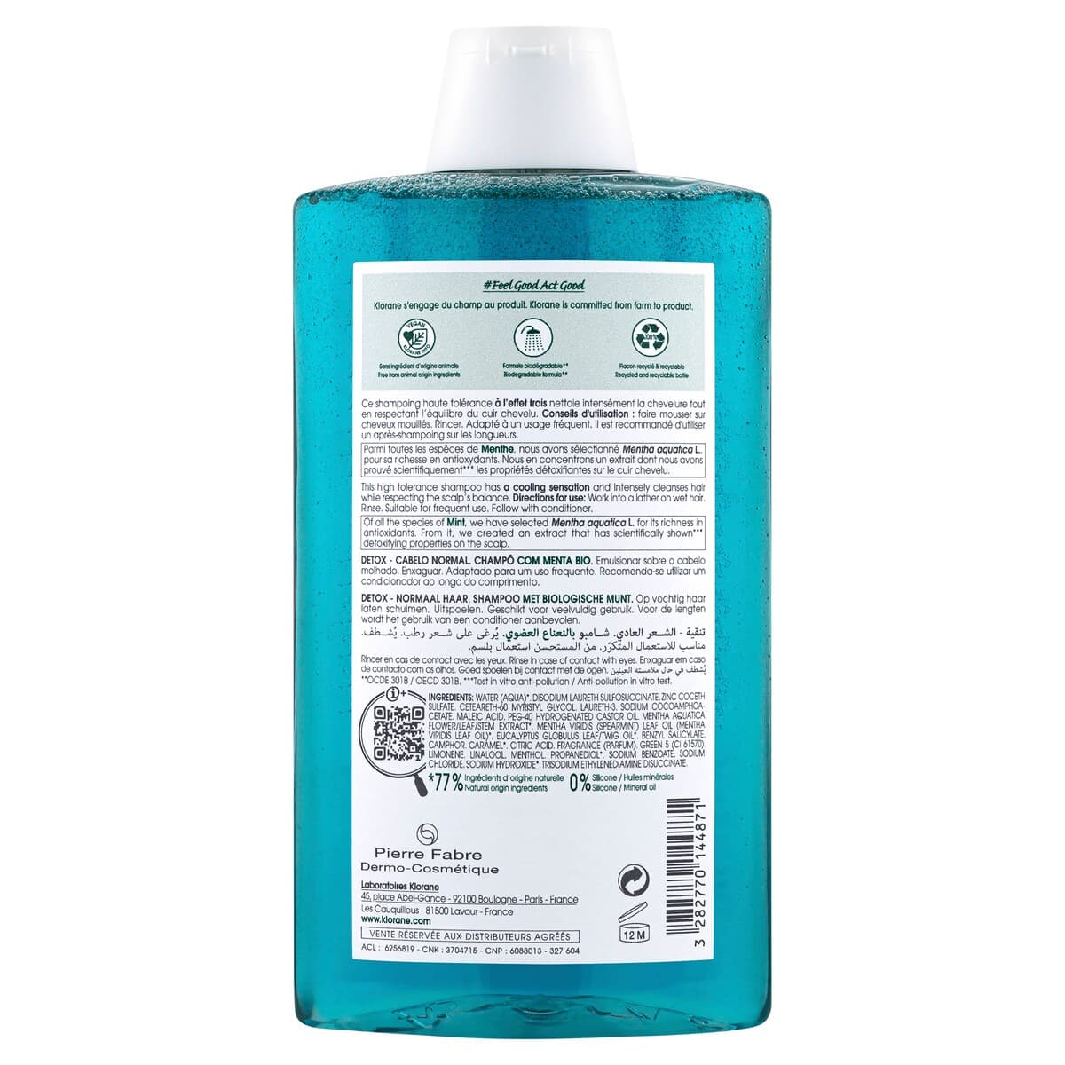 Thumbnail Klorane Detox Shampoo With Organic Mint 400Ml