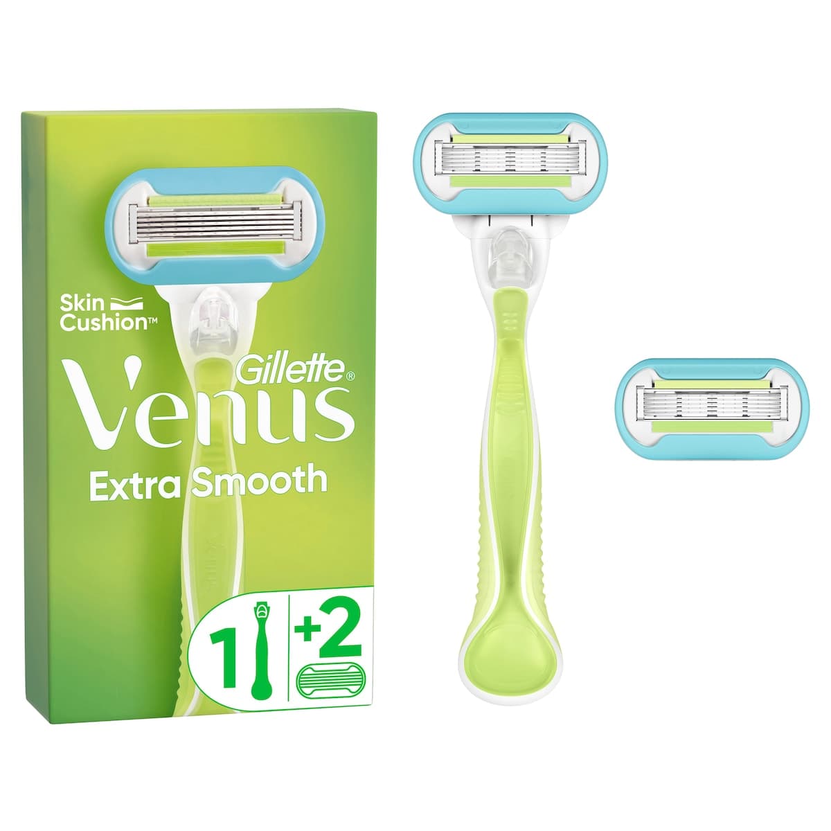 Thumbnail Gillette Venus Extra Smooth Razor + 2 Replacement Cartridges