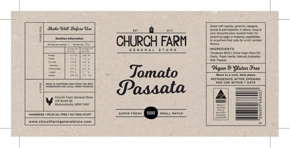 Thumbnail Church Farm Passata 500G