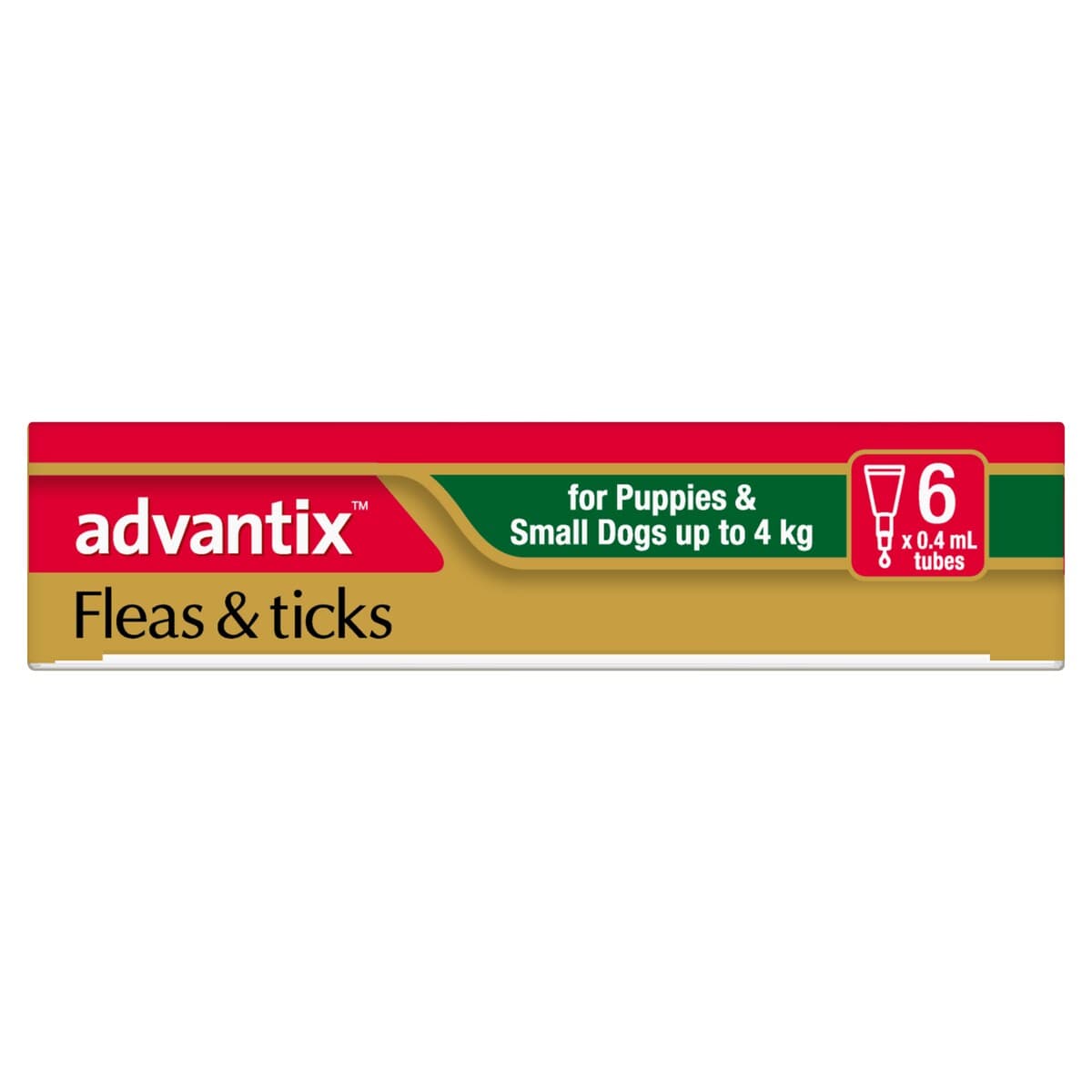 Thumbnail Advantix For Puppies & Small Dogs Up To 4Kg Green 6 Pack