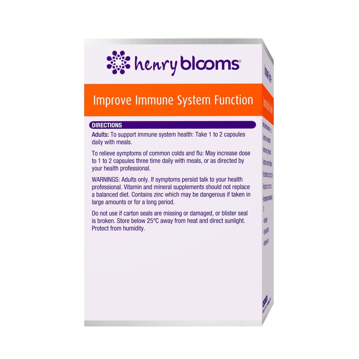 Thumbnail Henry Blooms Immune Forte + 60 Vegetarian Capsules