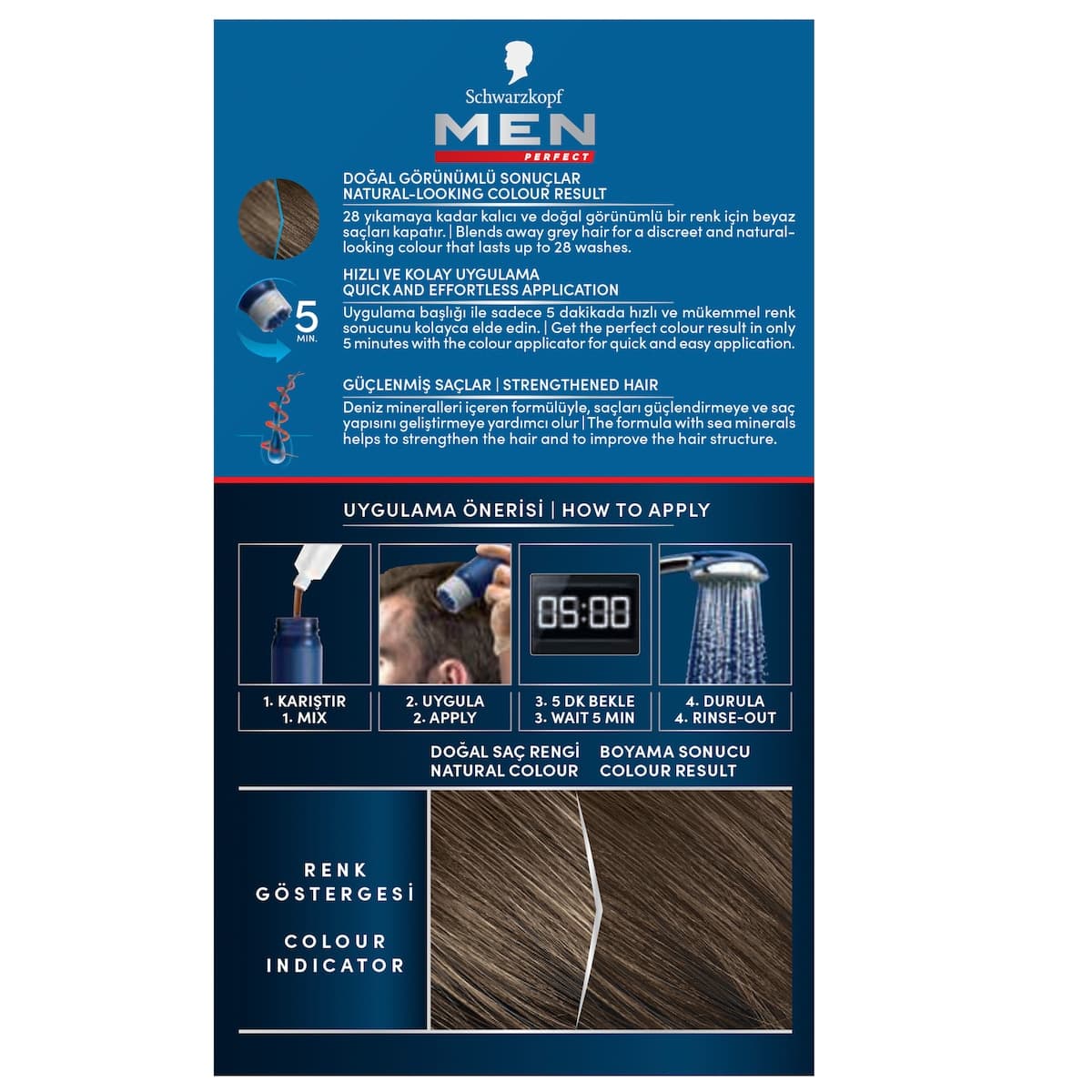 Thumbnail Schwarzkopf Men Perfect Anti-Grey Colour Gel 50 Light Brown